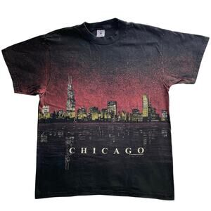 Vintage 1994 Delta Chicago Skyline T-Shirt